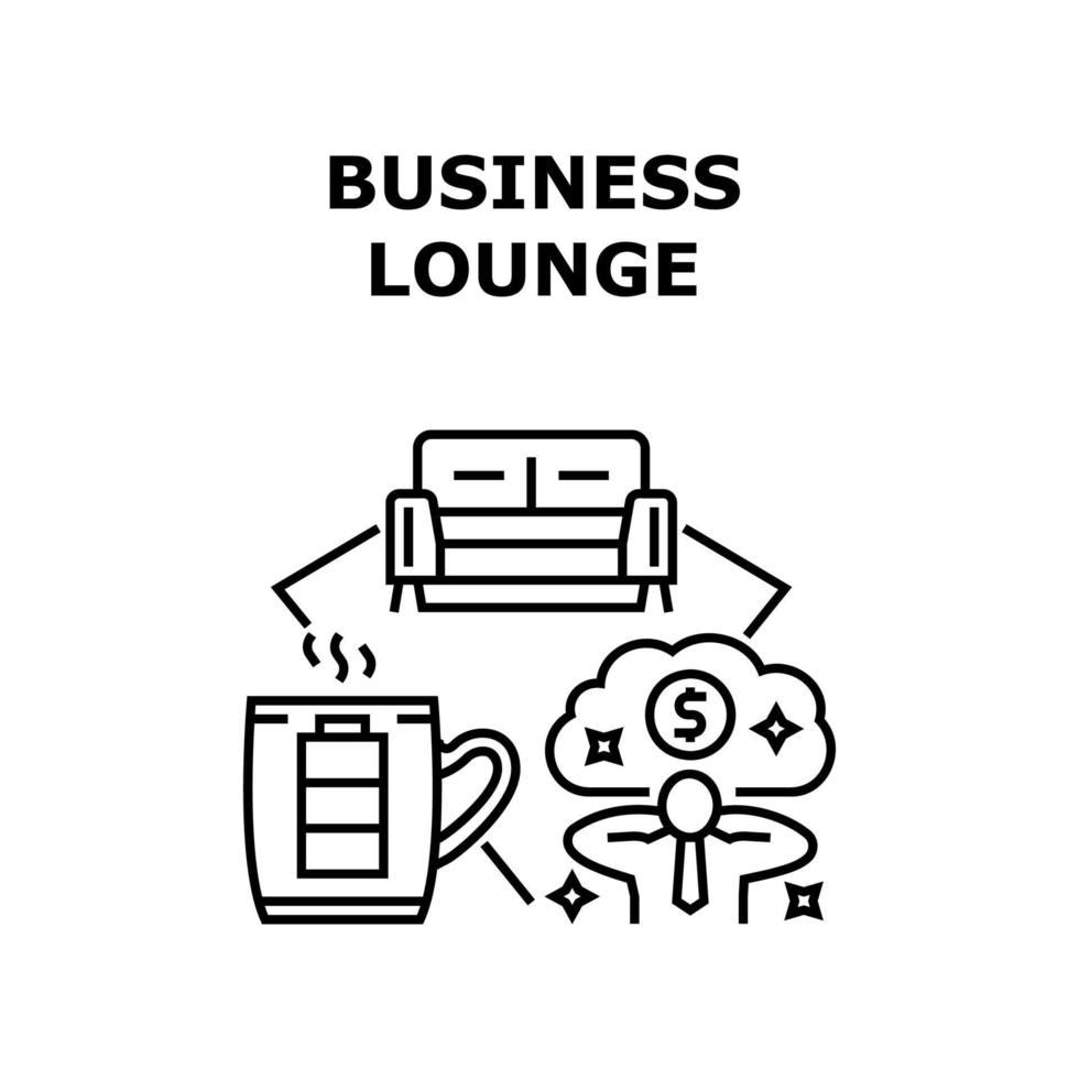 Business-Lounge-Symbol-Vektor-Illustration vektor