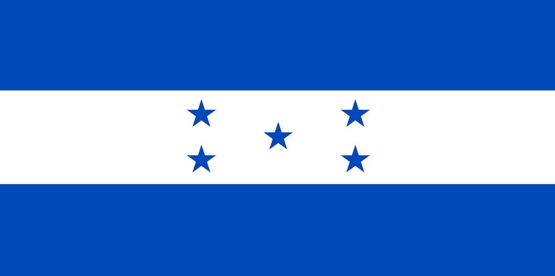 honduras vektor handritad flagga, honduran lempira