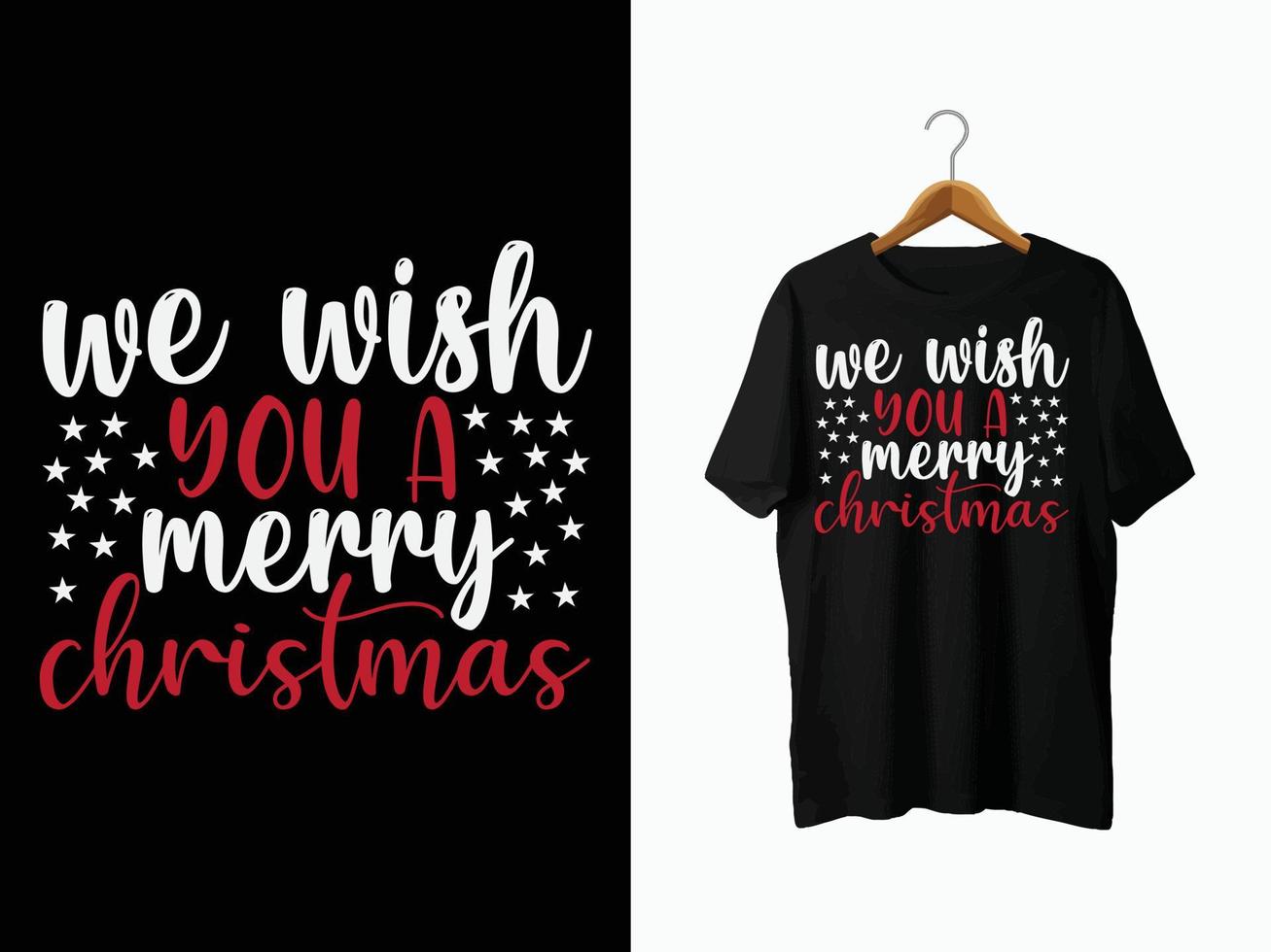 Weihnachts-T-Shirt-Design. vektor