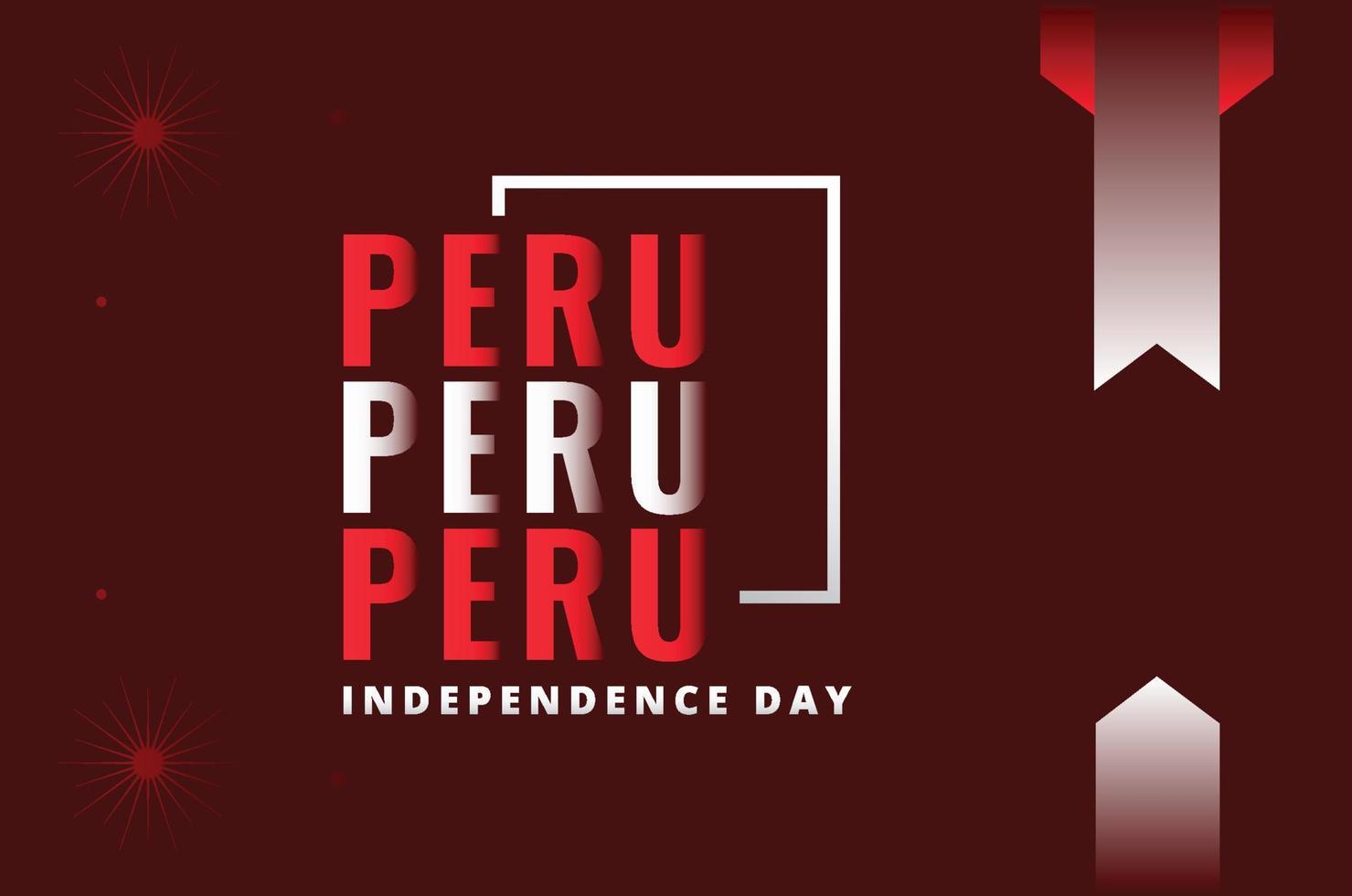 peru självständighetsdagen designbakgrund för internationellt ögonblick vektor