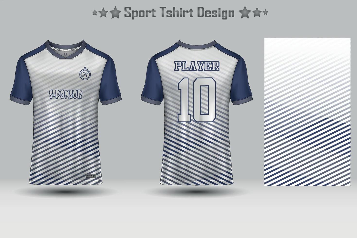 Fußballtrikot Mockup abstraktes geometrisches Muster Sport T-Shirt Design vektor