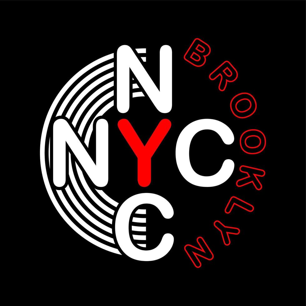new york city typografi vektor för tryck t-shirt