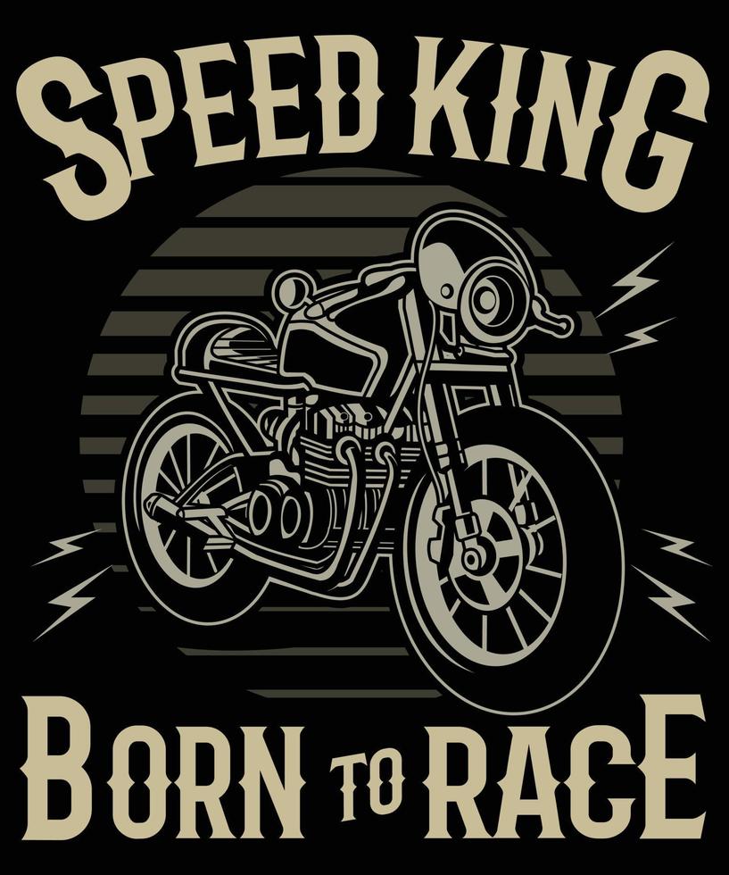 motorcykelförare t-shirt design vektor