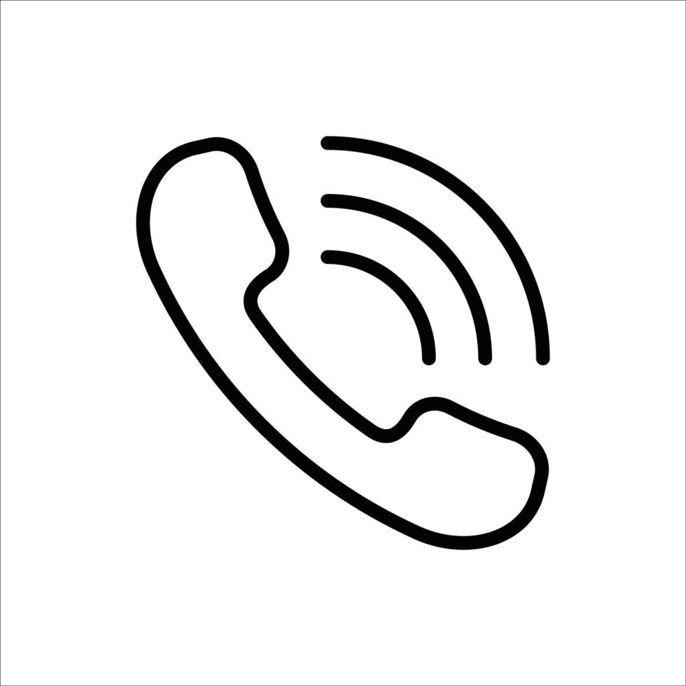 Telefonsymbol-Vektor-Design-Vorlage einfach und sauber vektor