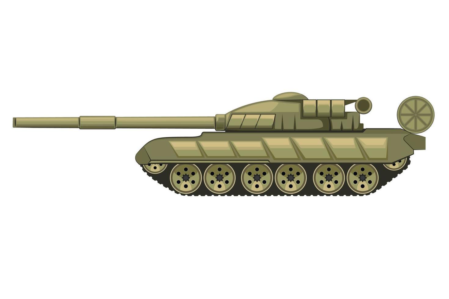militär tank illustration, tank isolerade vektor