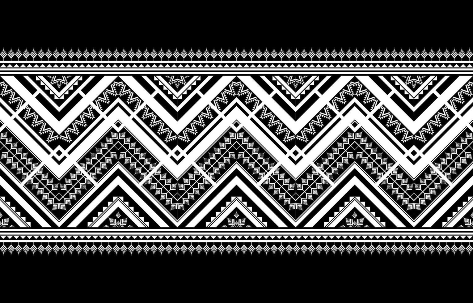 abstrakt etniskt mönster traditionella. geometriska mönster i tribal. gränsdekoration. design för bakgrund, tapeter, vektorillustration, textil, tyg, kläder, batik, matta, broderi. vektor