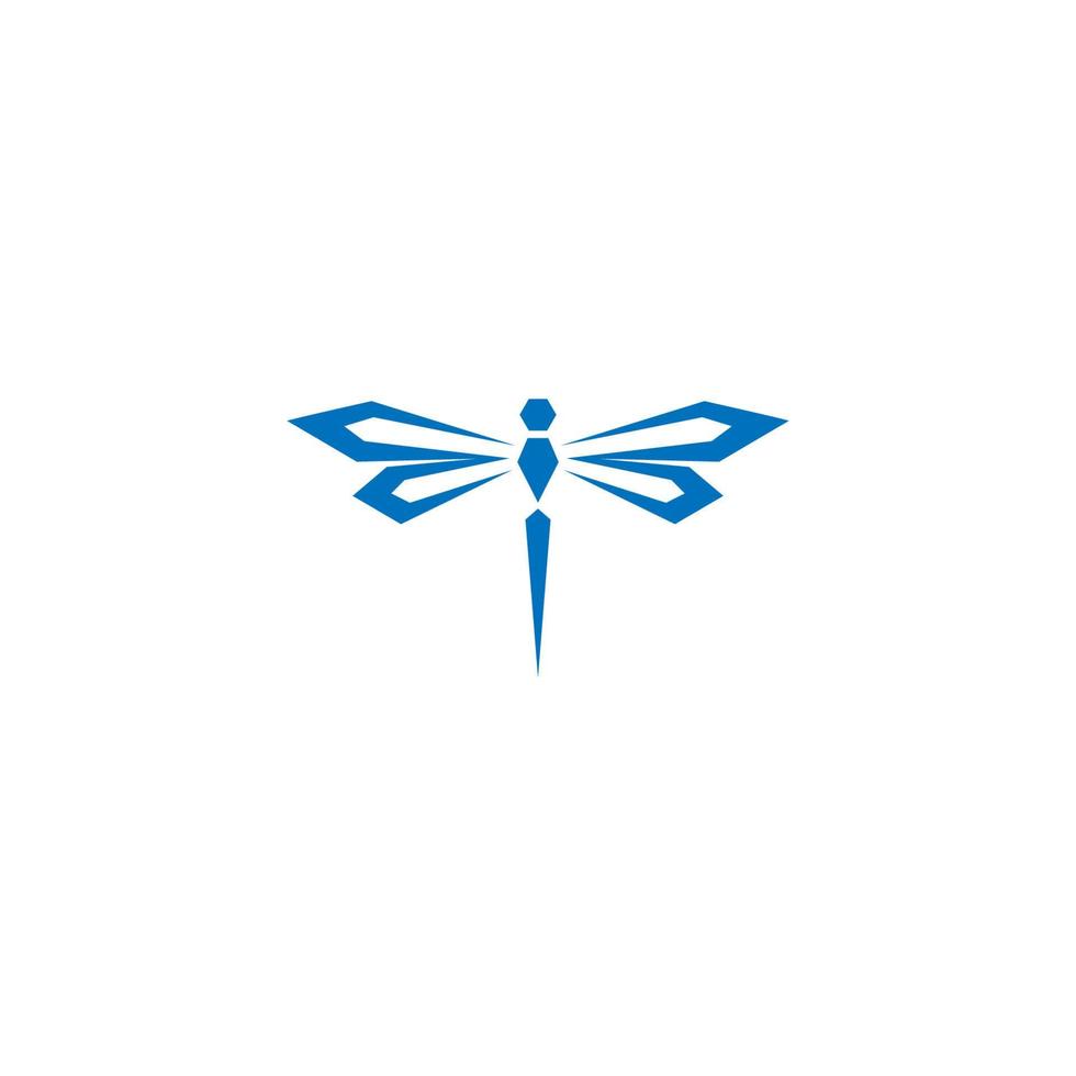 Libellen-Symbol-Logo-Design vektor
