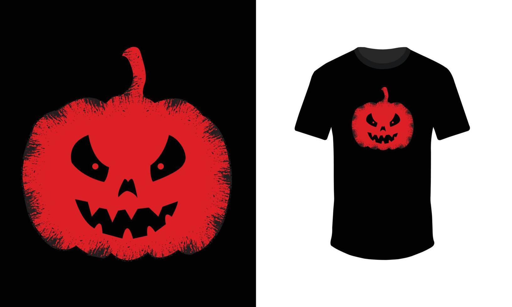 halloween t skjorta design, Skräck t skjorta design, röd svart t skjorta vektor