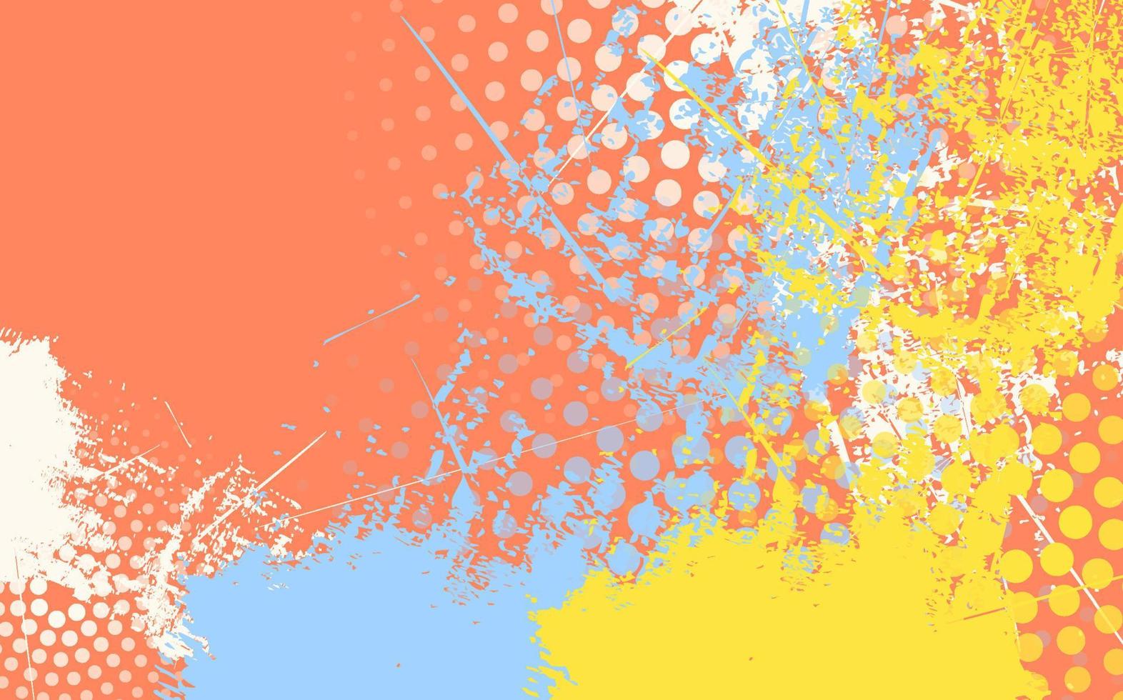 abstrakte Grunge-Textur spritzen Farbe Pastellfarbe orange Hintergrund vektor