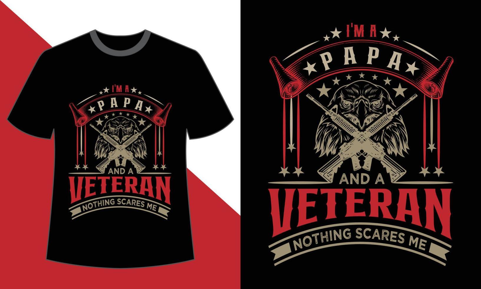 veteranen-tag-t-shirt-design vektor