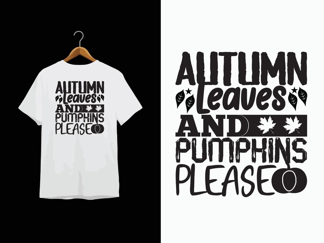 Herbst-T-Shirt-Design vektor