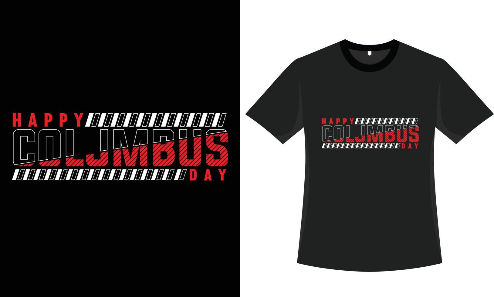 Columbus Day T-Shirt Designvektor vektor