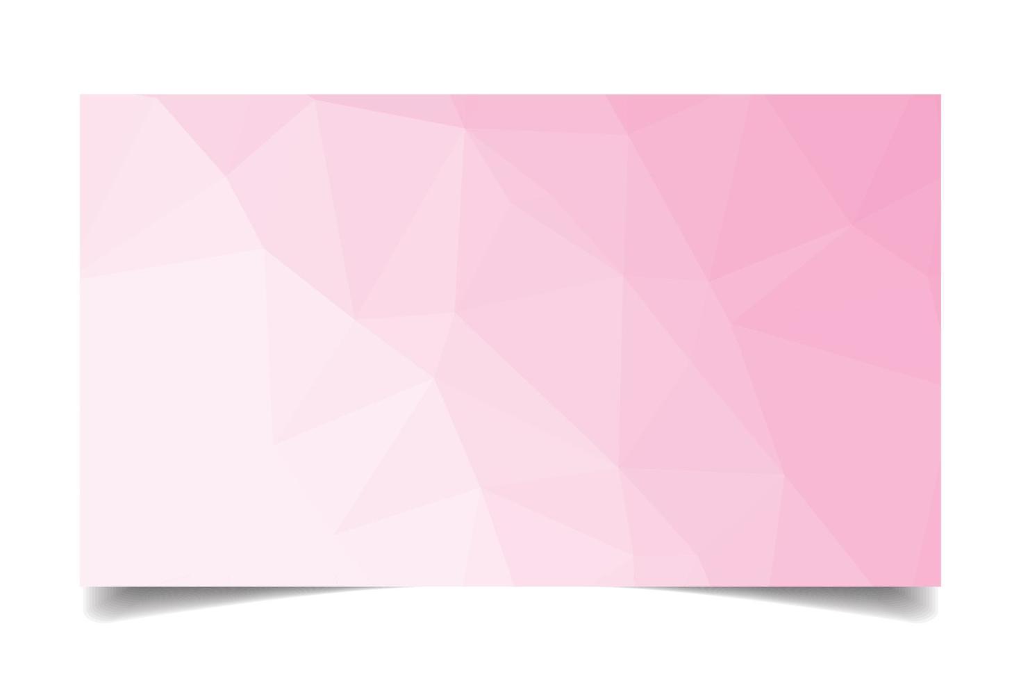 rosa Färg triangulerade bakgrund textur vektor för företag kort mall