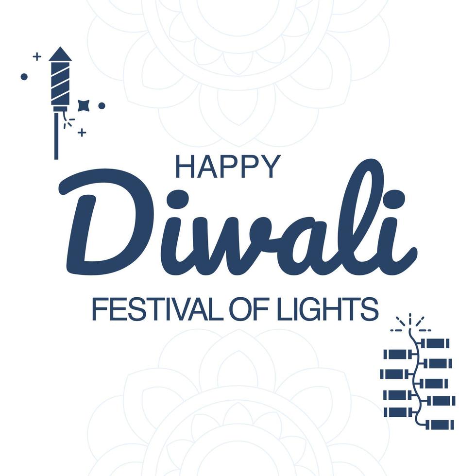 Lycklig diwali, festival av lampor baner, indisk festival skön konstnärlig bakgrund design. vektor