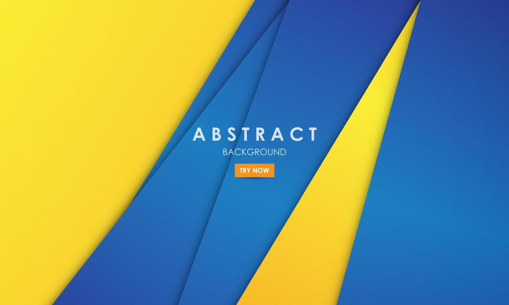 abstrakt geometrisk bakgrund blå och gul modern design vektor
