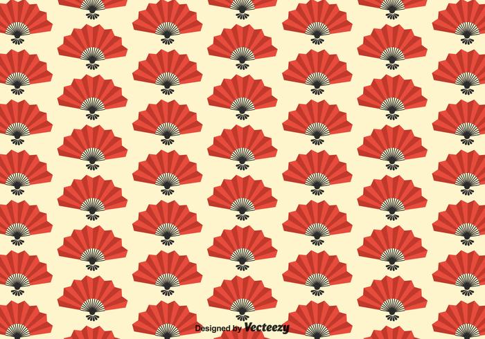 Gratis Spansk Fan Seamless Pattern Vector