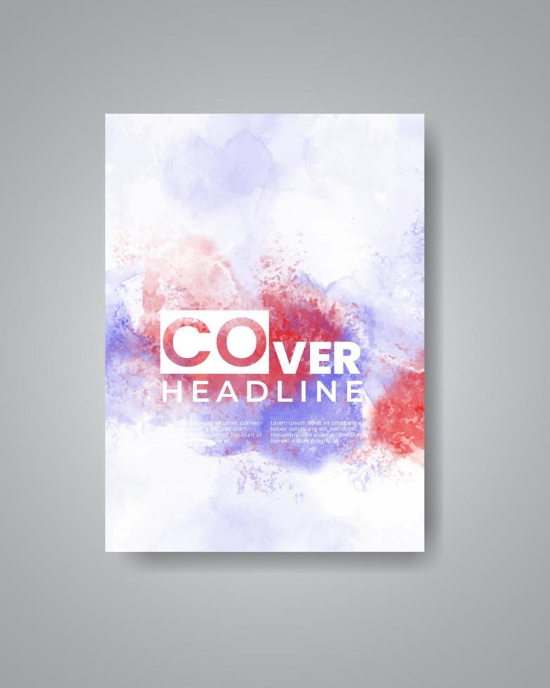 Karten mit Aquarellhintergrund. design für ihr cover, datum, postkarte, banner, logo. vektor