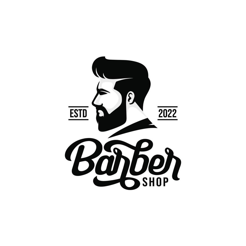 Barbershop logotyp vektor