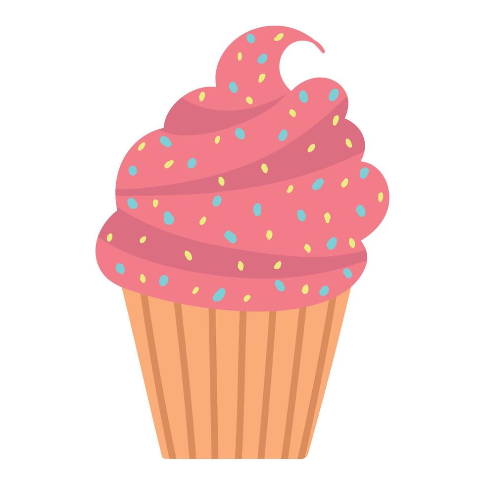 süßes Cupcake-Symbol vektor