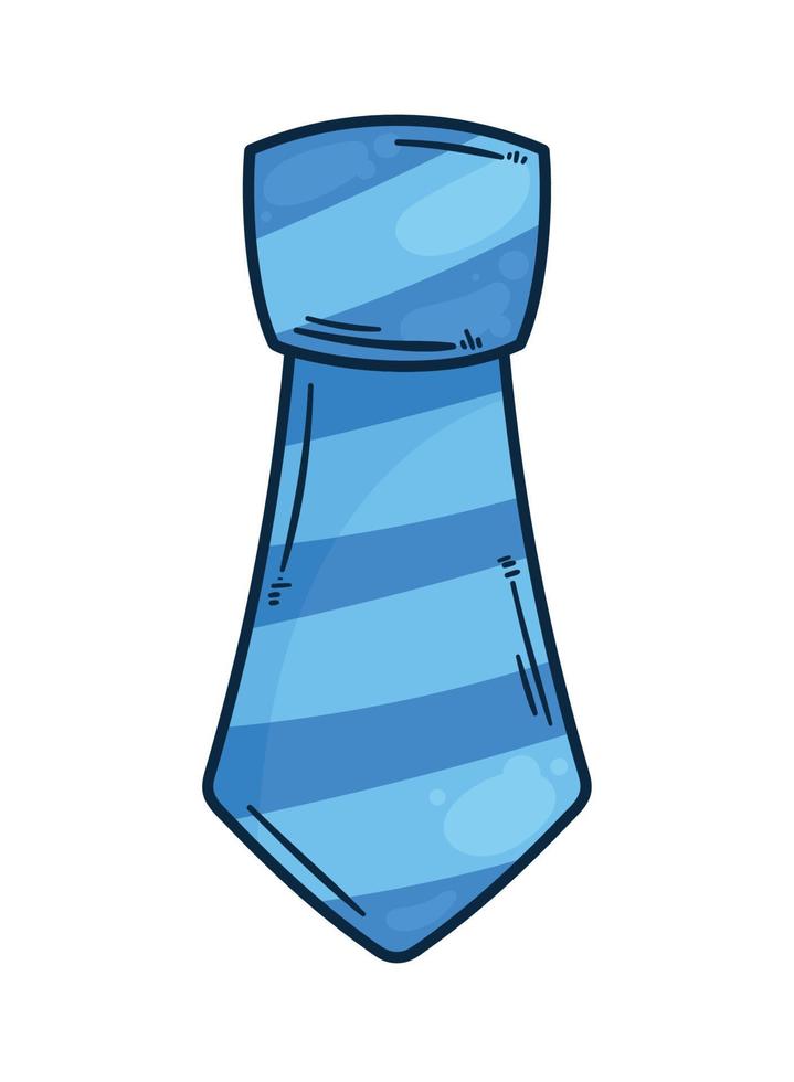 elegante blaue Krawatte vektor
