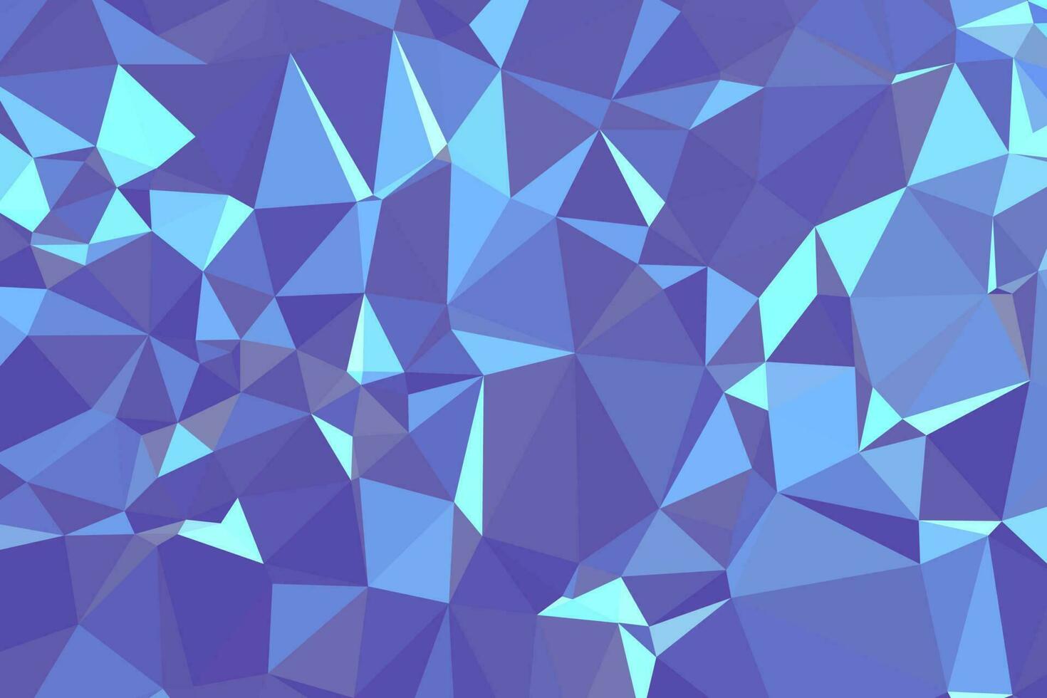 abstrakter strukturierter blauer polygonaler Hintergrund. Low-Poly-Geometrie bestehend aus Dreiecken unterschiedlicher Größe und Farbe. verwendung in design cover, präsentation, visitenkarte oder website. vektor