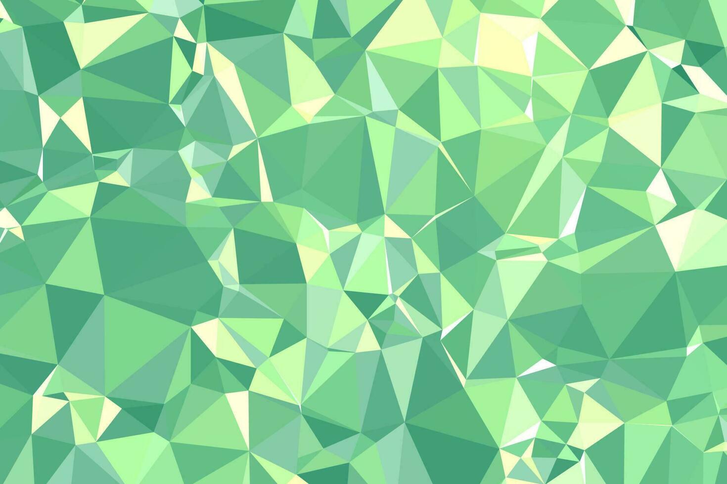 abstrakter strukturierter grüner polygonaler Hintergrund. Low-Poly-Geometrie bestehend aus Dreiecken unterschiedlicher Größe und Farbe. verwendung in design cover, präsentation, visitenkarte oder website. vektor