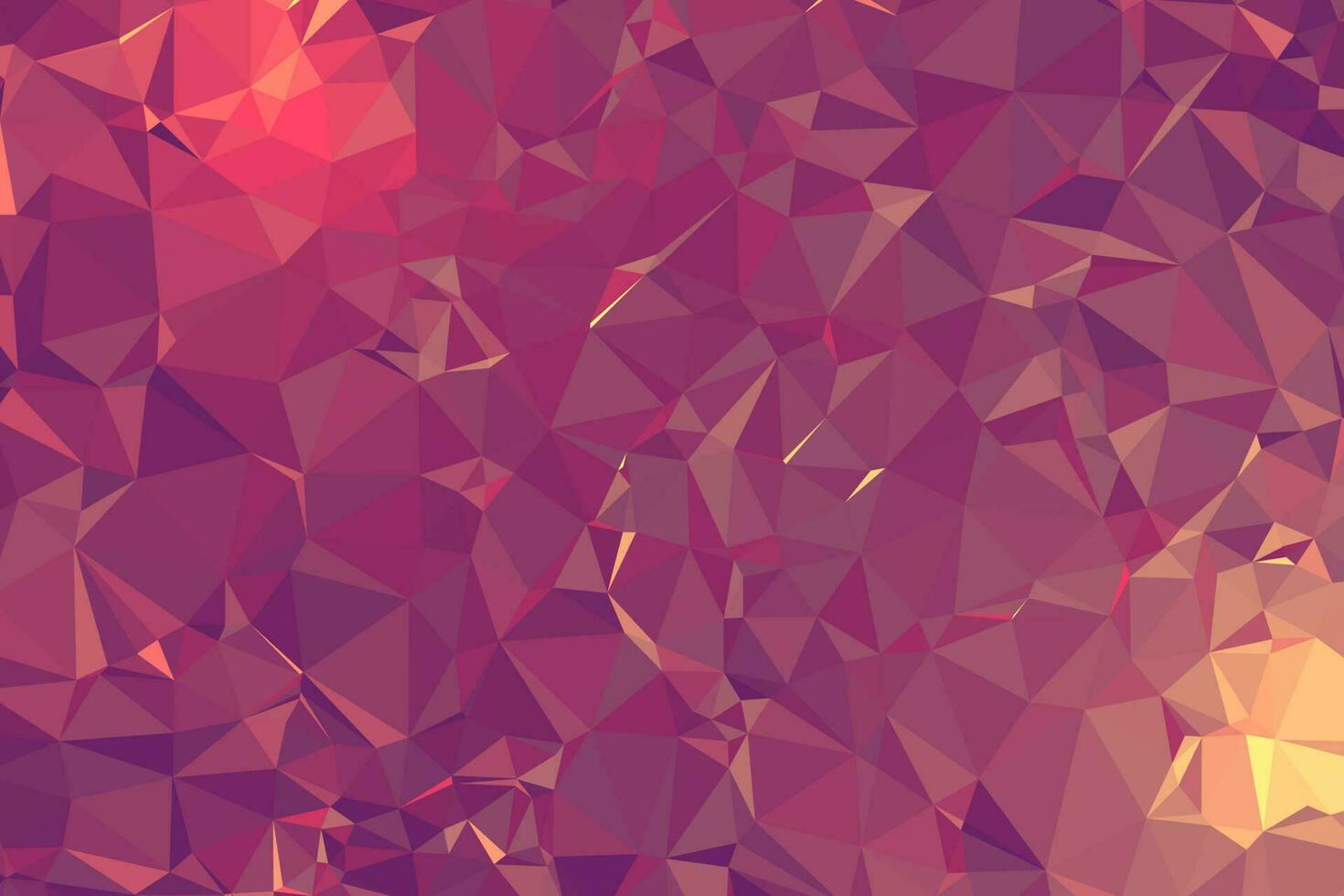 abstrakter strukturierter rosa polygonaler Hintergrund. Low-Poly-Geometrie bestehend aus Dreiecken unterschiedlicher Größe und Farbe. verwendung in design cover, präsentation, visitenkarte oder website. vektor