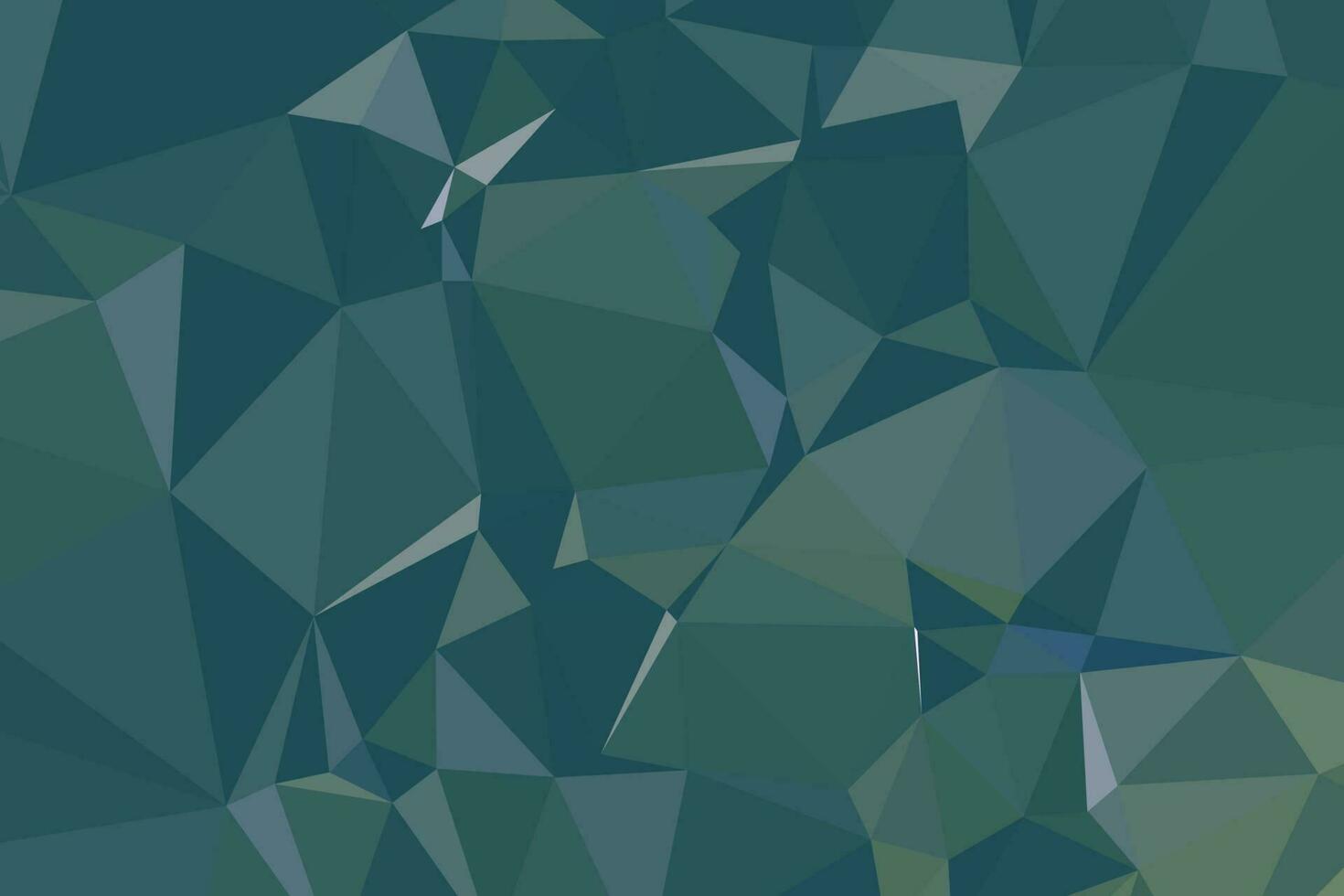 abstrakter strukturierter dunkelgrüner polygonaler Hintergrund. Low-Poly-Geometrie bestehend aus Dreiecken unterschiedlicher Größe und Farbe. verwendung in design cover, präsentation, visitenkarte oder website. vektor