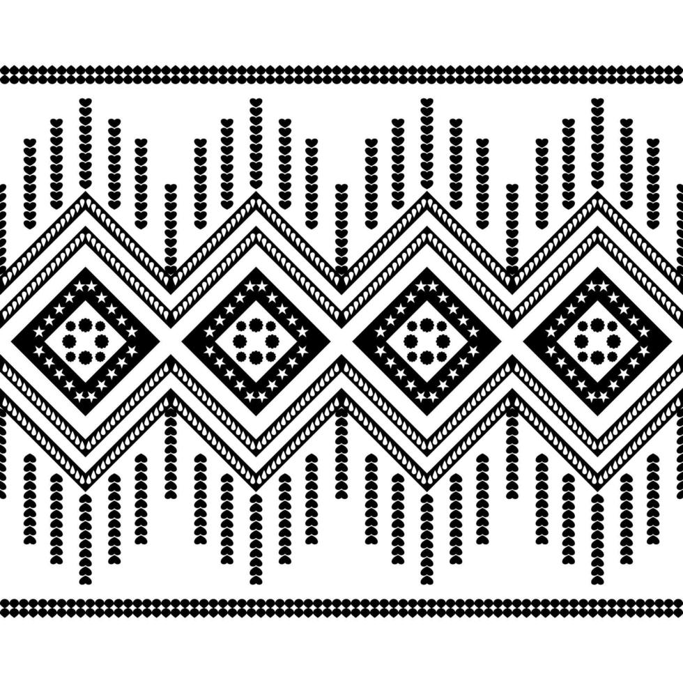 ethnisches geometrisches Musterdesign für Hintergrund oder Tapete, Wandteppiche, Schals, Stickereien. vektor