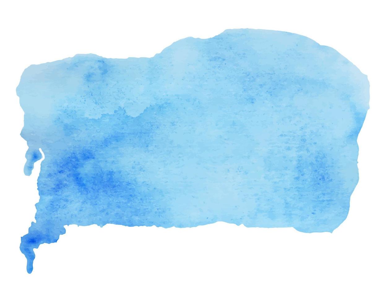 Vektor der blauen Farbe, handgezeichneter Aquarell-Flüssigkeitsfleck, Aquarellhintergrund. abstrakte Aquamarinflecken, Kritzeleien, Tropfen eines Elements für Design, Illustration, Tapete, Postkarten