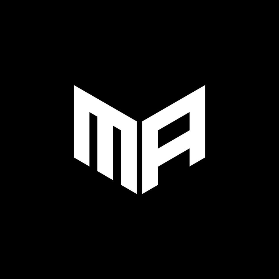 m-Brief-Logo-Design mit schwarzem Hintergrund im Illustrator. Vektorlogo, Kalligrafie-Designs für Logo, Poster, Einladung usw. vektor