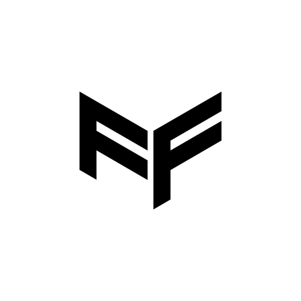 ff-Buchstaben-Logo-Design mit weißem Hintergrund in Illustrator, Würfel-Logo, Vektor-Logo, moderner Alphabet-Schriftart-Überlappungsstil. Kalligraphie-Designs für Logo, Poster, Einladung usw. vektor