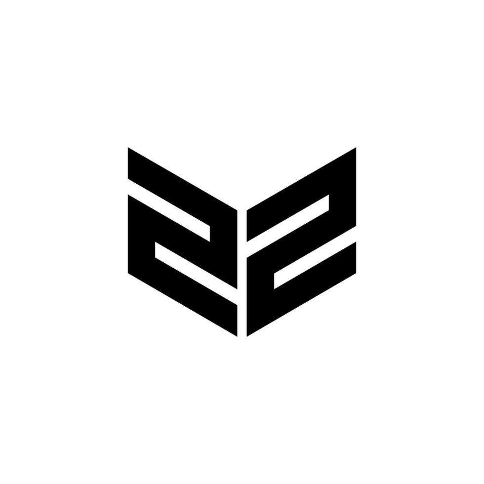 zz-Buchstaben-Logo-Design mit weißem Hintergrund in Illustrator, Würfel-Logo, Vektor-Logo, moderner Alphabet-Schriftart-Überlappungsstil. Kalligraphie-Designs für Logo, Poster, Einladung usw. vektor
