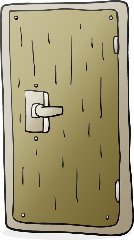 Freihand gezeichnete Cartoon-Tür vektor