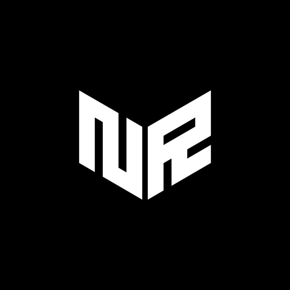 nr-Buchstaben-Logo-Design mit schwarzem Hintergrund in Illustrator. Vektorlogo, Kalligrafie-Designs für Logo, Poster, Einladung usw. vektor