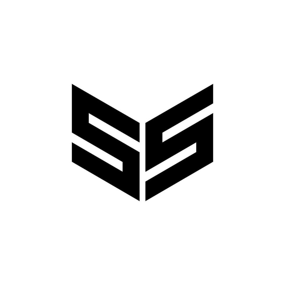 ss-Buchstaben-Logo-Design mit weißem Hintergrund in Illustrator, Würfel-Logo, Vektor-Logo, moderner Alphabet-Schriftart-Überlappungsstil. Kalligraphie-Designs für Logo, Poster, Einladung usw. vektor