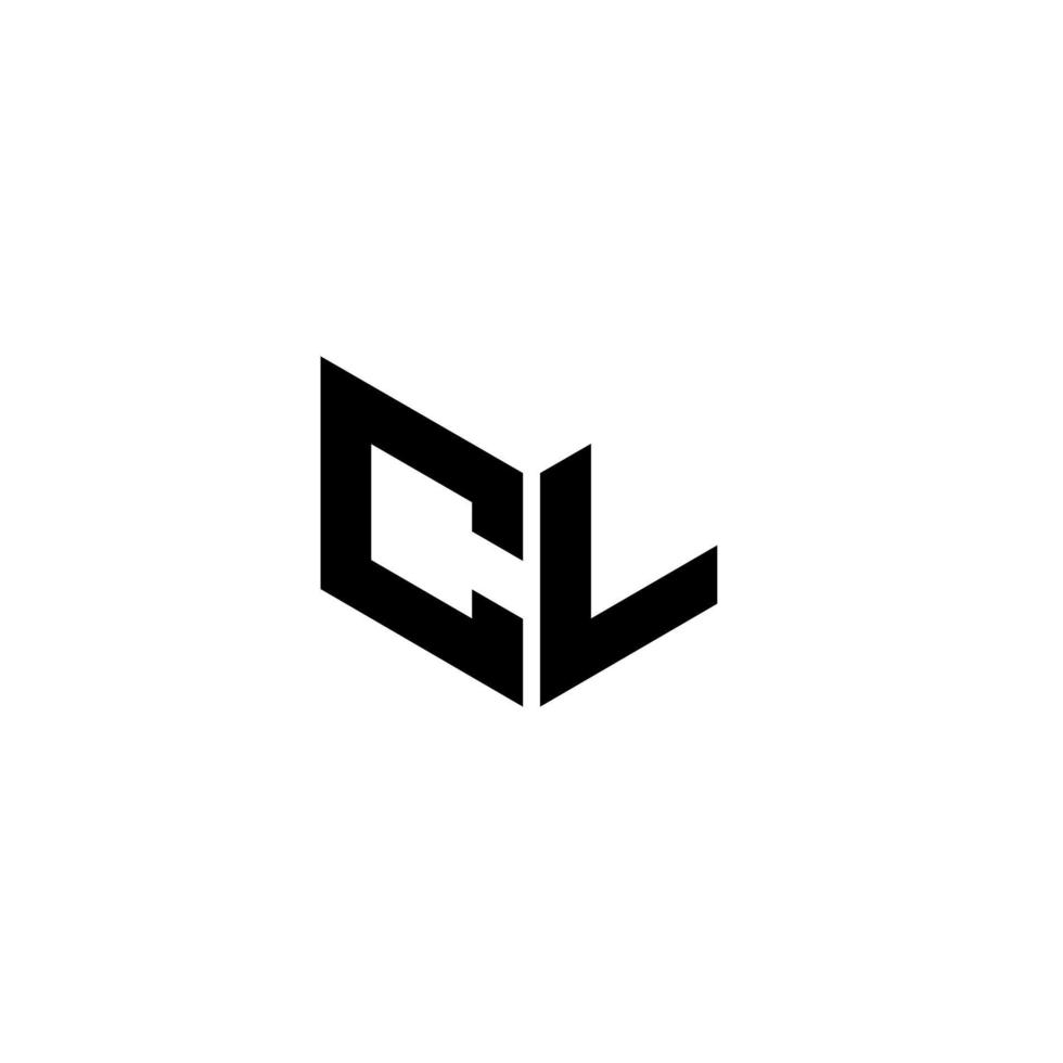 cl-Brief-Logo-Design mit weißem Hintergrund in Illustrator. Vektorlogo, Kalligrafie-Designs für Logo, Poster, Einladung usw. vektor
