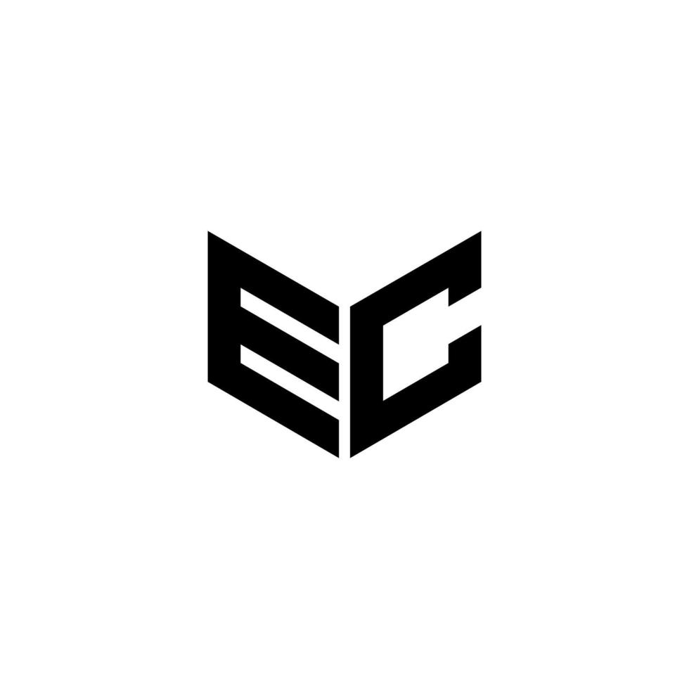 ec-Brief-Logo-Design mit weißem Hintergrund in Illustrator. Vektorlogo, Kalligrafie-Designs für Logo, Poster, Einladung usw. vektor