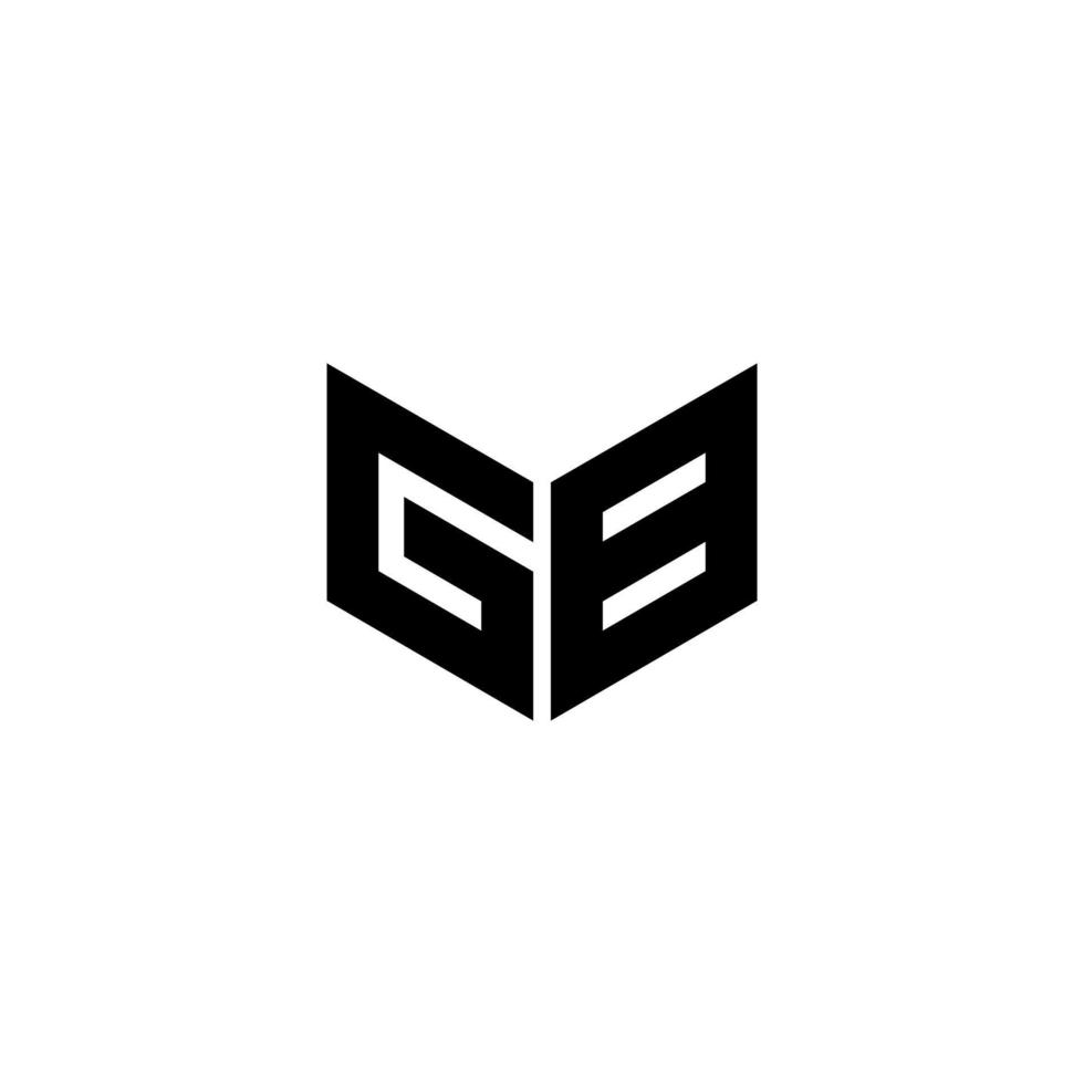 gb-Brief-Logo-Design mit weißem Hintergrund in Illustrator. Vektorlogo, Kalligrafie-Designs für Logo, Poster, Einladung usw. vektor