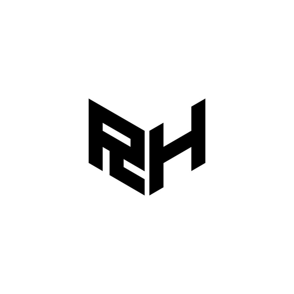 rh brev logotyp design med vit bakgrund i illustratör. vektor logotyp, kalligrafi mönster för logotyp, affisch, inbjudan, etc.