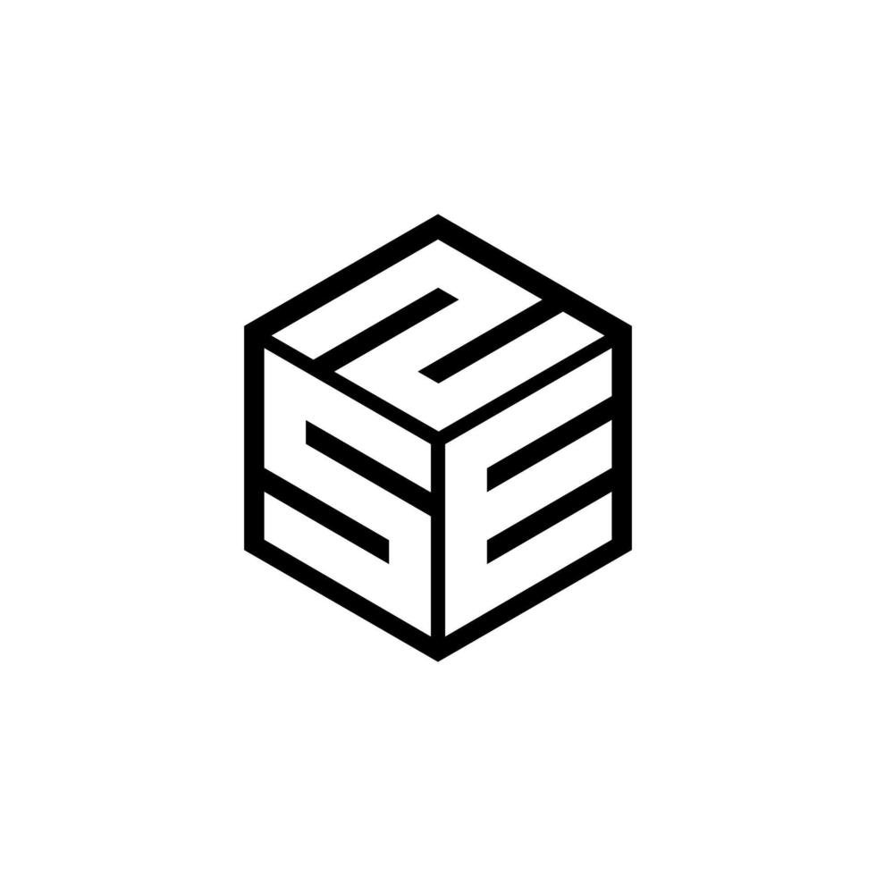 sez-Buchstaben-Logo-Design mit weißem Hintergrund in Illustrator, Vektor-Logo moderner Alphabet-Schriftart-Überlappungsstil. Kalligraphie-Designs für Logo, Poster, Einladung usw. vektor