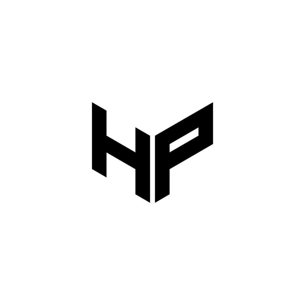 hp brev logotyp design med vit bakgrund i illustratör. vektor logotyp, kalligrafi mönster för logotyp, affisch, inbjudan, etc.