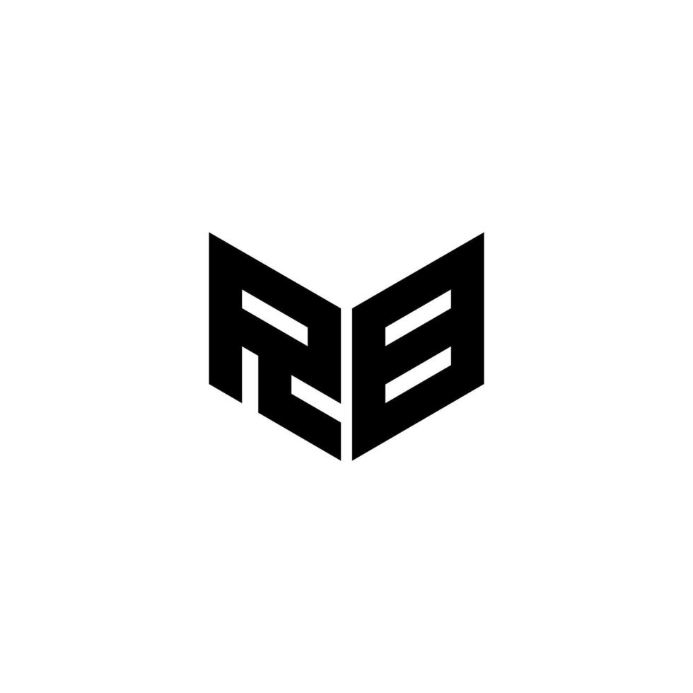rb-Buchstaben-Logo-Design mit weißem Hintergrund in Illustrator. Vektorlogo, Kalligrafie-Designs für Logo, Poster, Einladung usw. vektor
