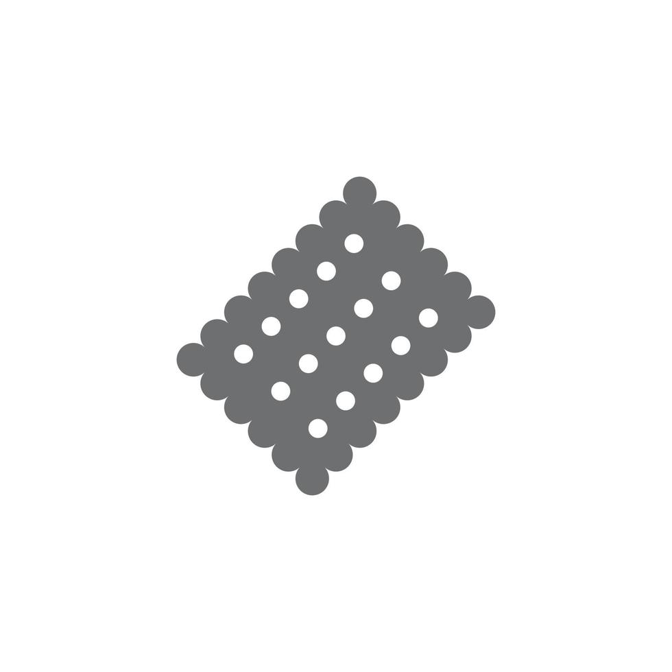 eps10 grå vektor enda kex abstrakt fast konst ikon isolerat på vit bakgrund. browser kaka fylld symbol i en enkel platt trendig modern stil för din hemsida design, logotyp, och mobil app