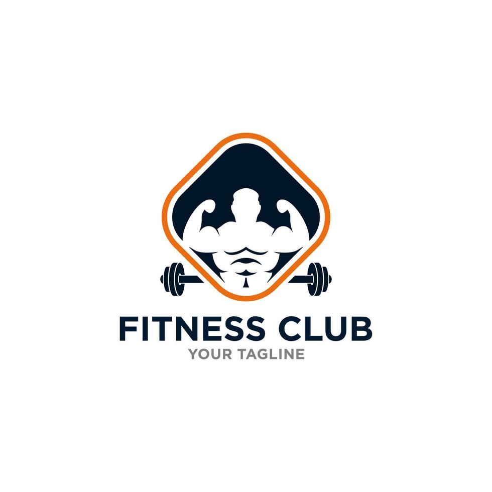 Fitness-Logo-Design-Vorlage Gesundheits- oder Fitness-Vektor-Bild vektor