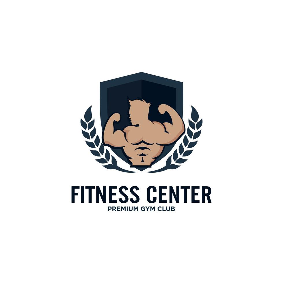 Fitness-Logo-Design-Vorlage Gesundheits- oder Fitness-Vektor-Bild vektor