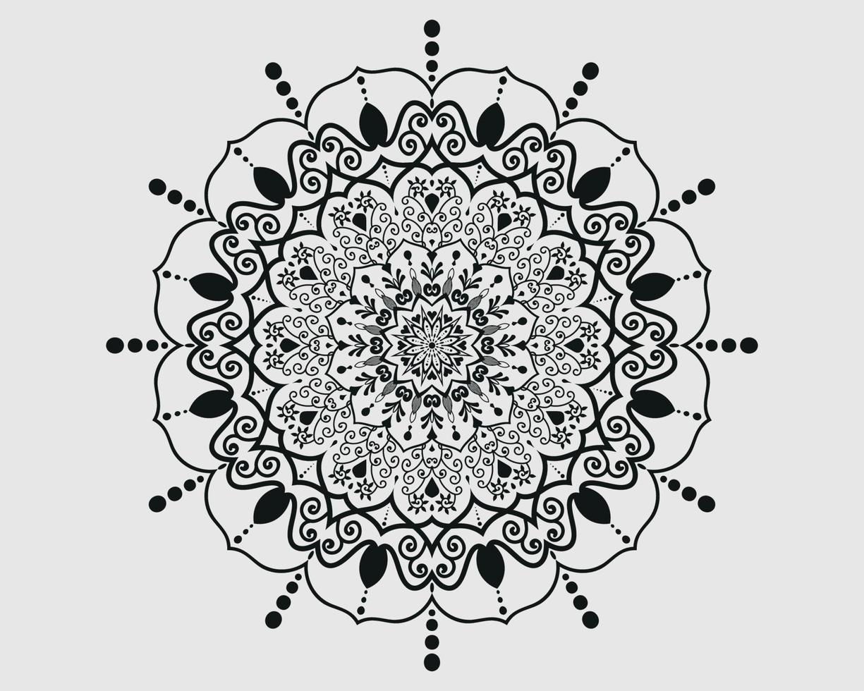 luxuriöse dekorative Mandala-Design-Hintergrunddekoration vektor