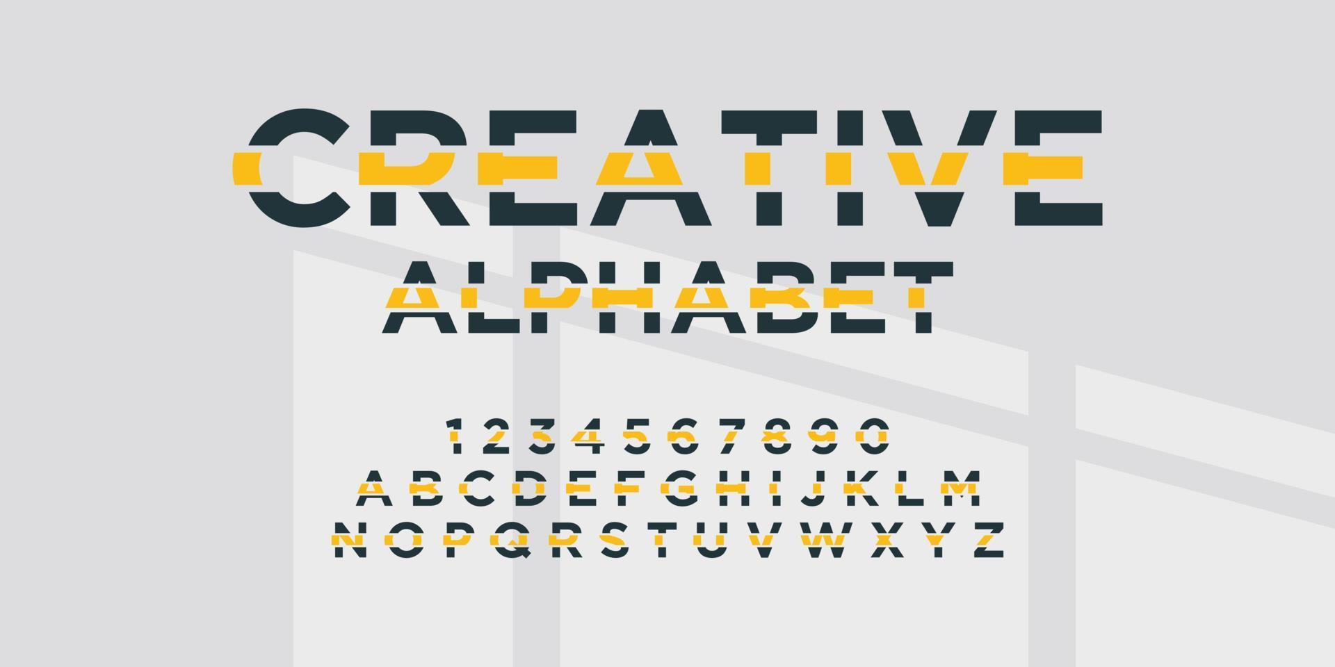 alfabet logotyp design med kreativ begrepp premie vektor