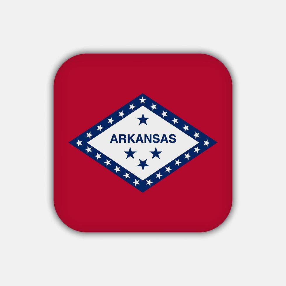 Arkansas-Staatsflagge. Vektor-Illustration. vektor