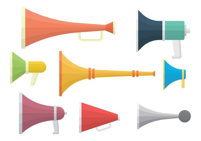 Kostenlose Vuvuzela Icons Vektor